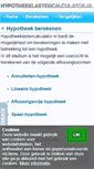 Mobile Screenshot of hypotheeklastencalculator.nl
