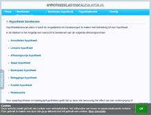 Tablet Screenshot of hypotheeklastencalculator.nl